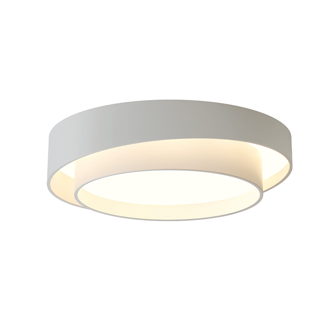 Plafoniera LED a forma di disco FLINT bianca