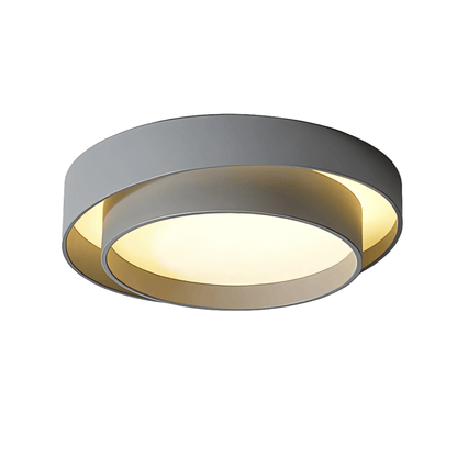 Plafoniera LED a forma di disco FLINT grigia