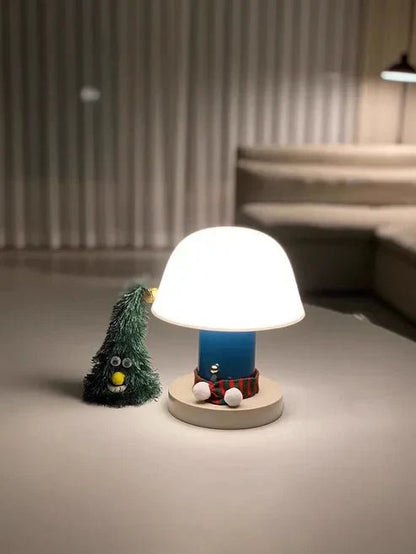 FungoLumiere - dettaglio del cappello a fungo con superficie satinata | Luximode