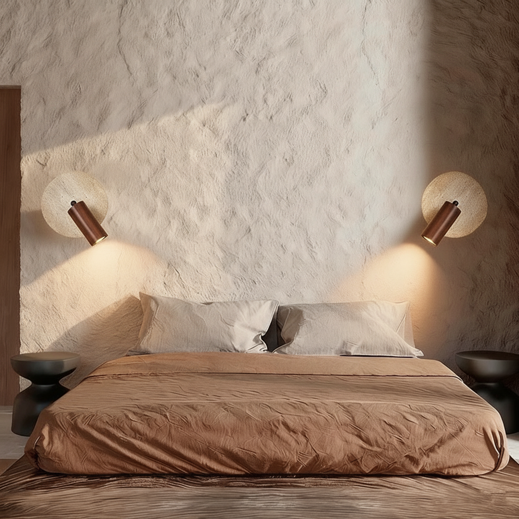 Due GiroNoce ai lati del letto come luci di lettura | Luximode