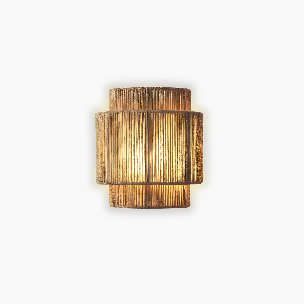 Lampada da parete giapponese HikariShade in fibre naturali
