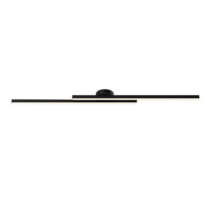 LongStrip vista frontale: due barre LED sfalsate e base rotonda