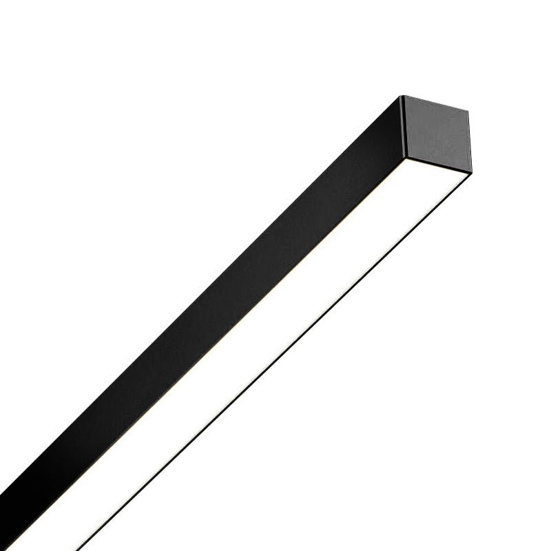 Dettaglio del profilo nero con diffusore LED della LongStrip
