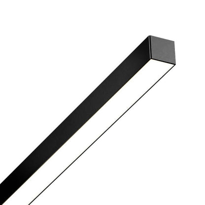 Dettaglio del profilo nero con diffusore LED della LongStrip