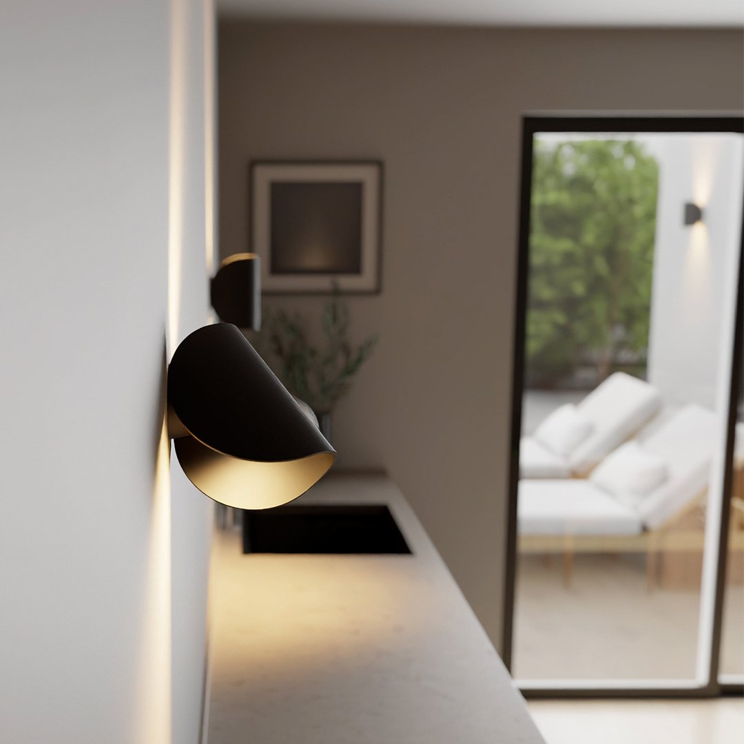 Lampada da parete moderna LumenTwist