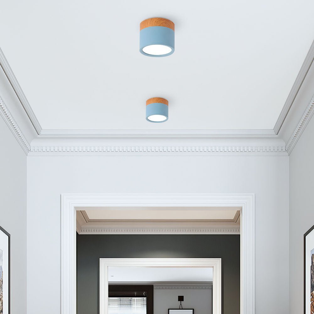LumiFlush - plafoniera bianca con corpo cilindrico minimalista | Luximode