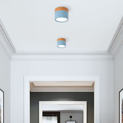 LumiFlush - plafoniera bianca con corpo cilindrico minimalista | Luximode