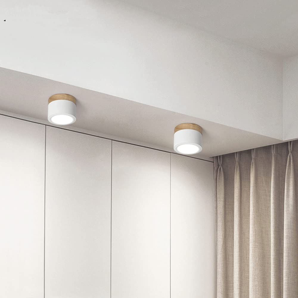 LumiFlush - finitura bianca diametro 7 cm vista ravvicinata | Luximode