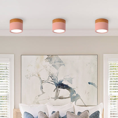 LumiFlush - plafoniera accesa con luce calda diffusa in ambiente | Luximode