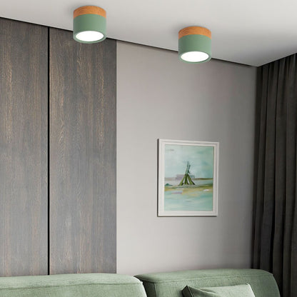 LumiFlush - vista frontale con diffusore acceso luce calda | Luximode