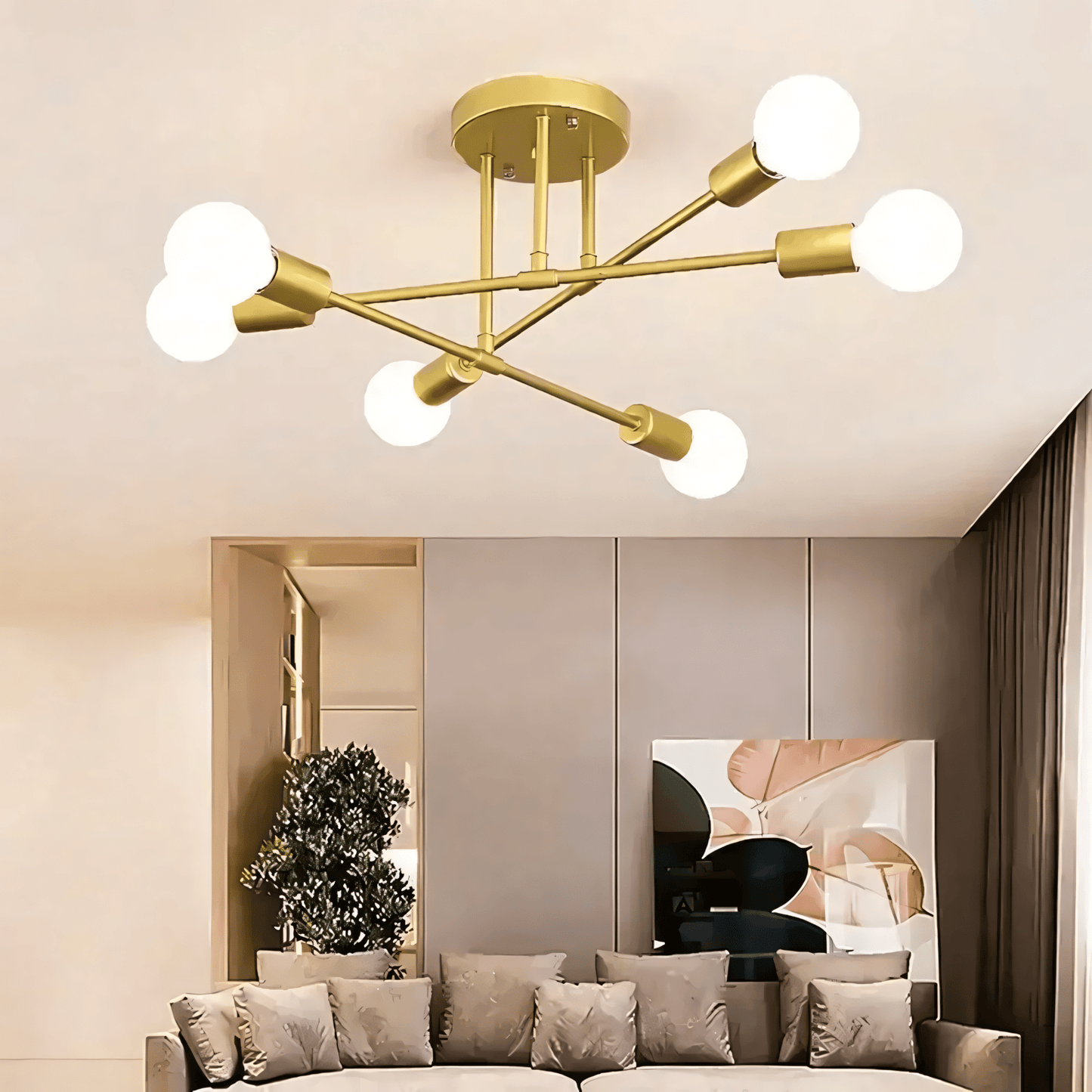 Lampada a sospensione a 6 luci LumiSix