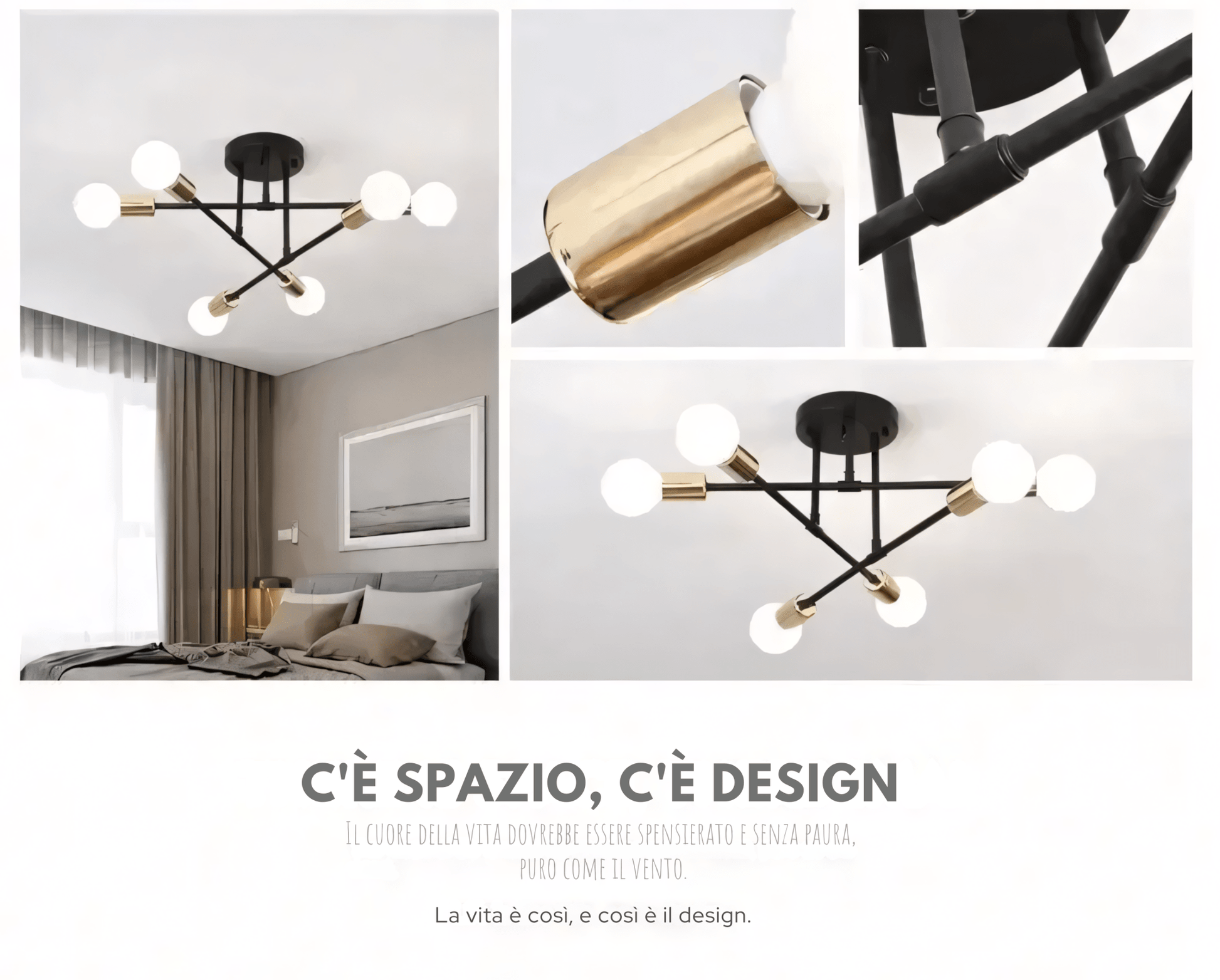Lampada a sospensione a 6 luci LumiSix