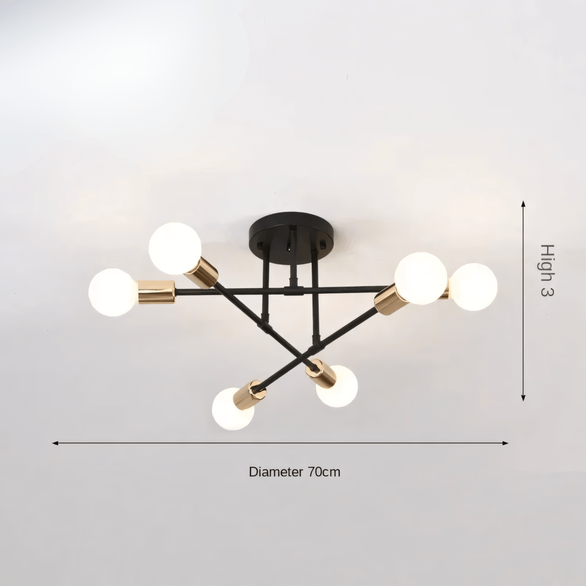 Lampada a sospensione a 6 luci LumiSix