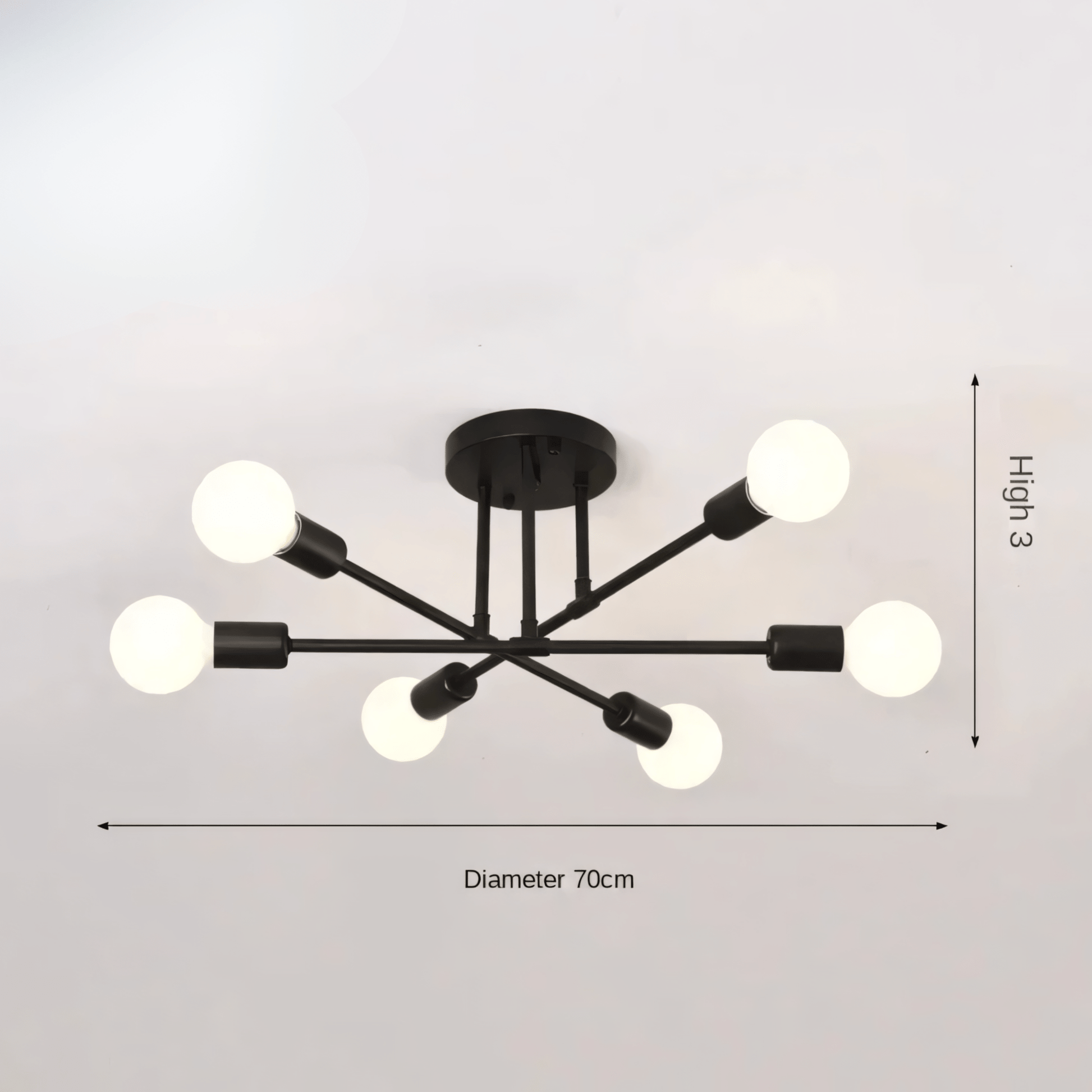 Lampada a sospensione a 6 luci LumiSix