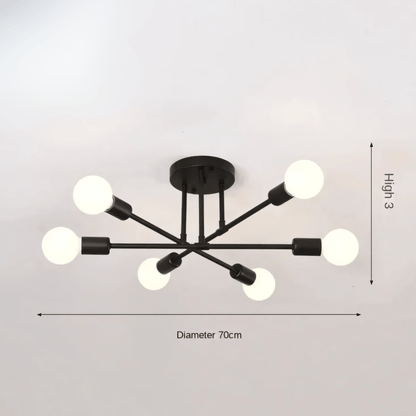 Lampada a sospensione a 6 luci LumiSix