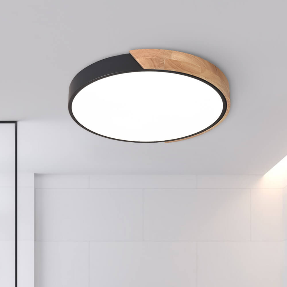 NordicHatch - plafoniera LED da soffitto, nera | Luximode