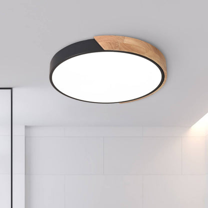 NordicHatch - plafoniera LED da soffitto, nera | Luximode