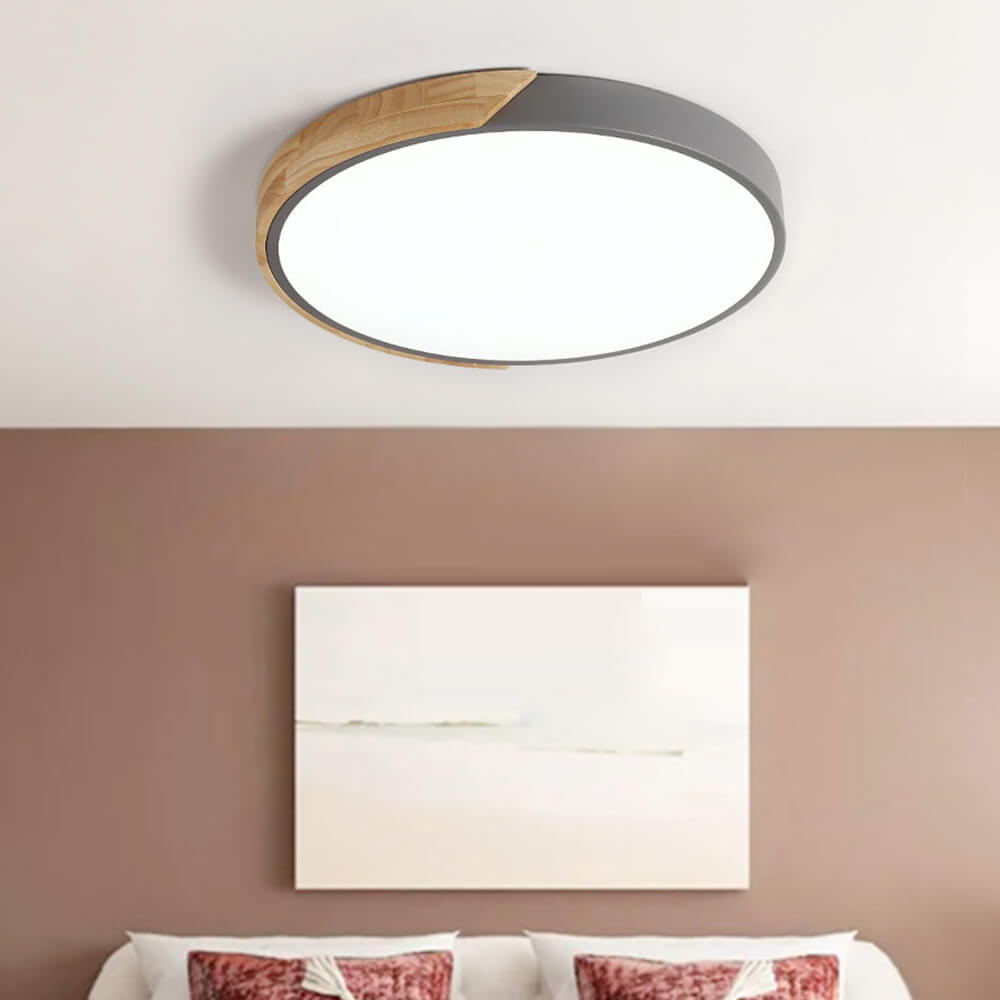 NordicHatch - plafoniera LED da soffitto, grigia | Luximode
