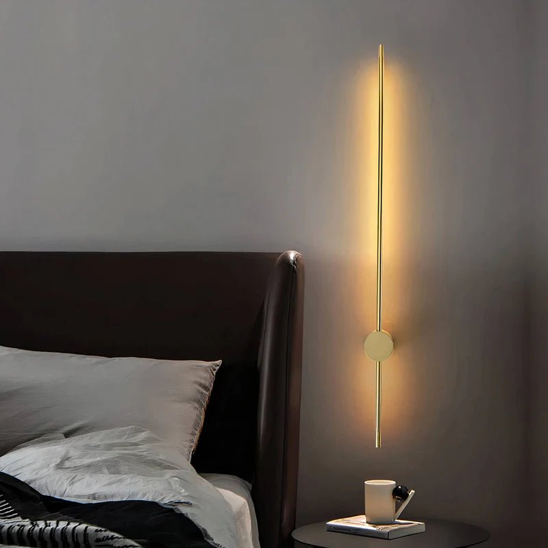 NordicLightStick - lampada da parete minimalista nordica oro | Luximode
