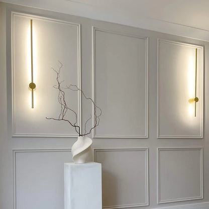 NordicLightStick - lampada da parete minimalista nordica oro | Luximode