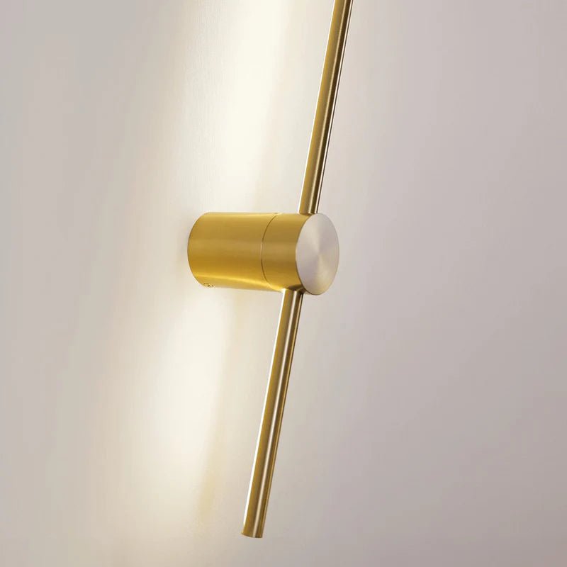 NordicLightStick - lampada da parete minimalista nordica oro | Luximode
