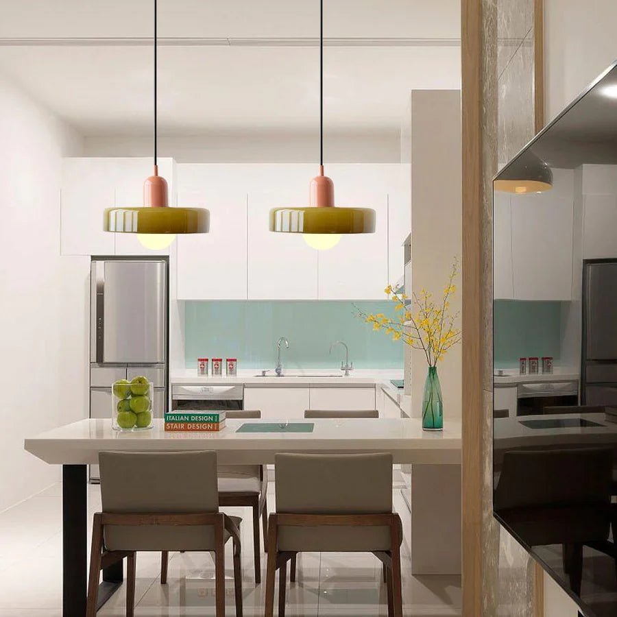 NordicLuxe - vista frontale del paralume rotondo bombato | Luximode