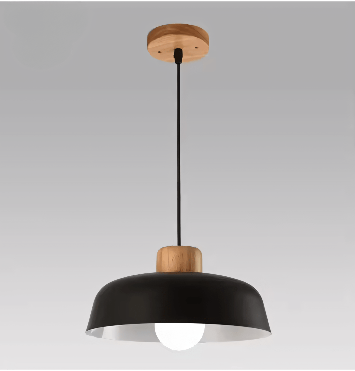 NordikaGlow – lampada a sospensione in metallo e legno di Luximode