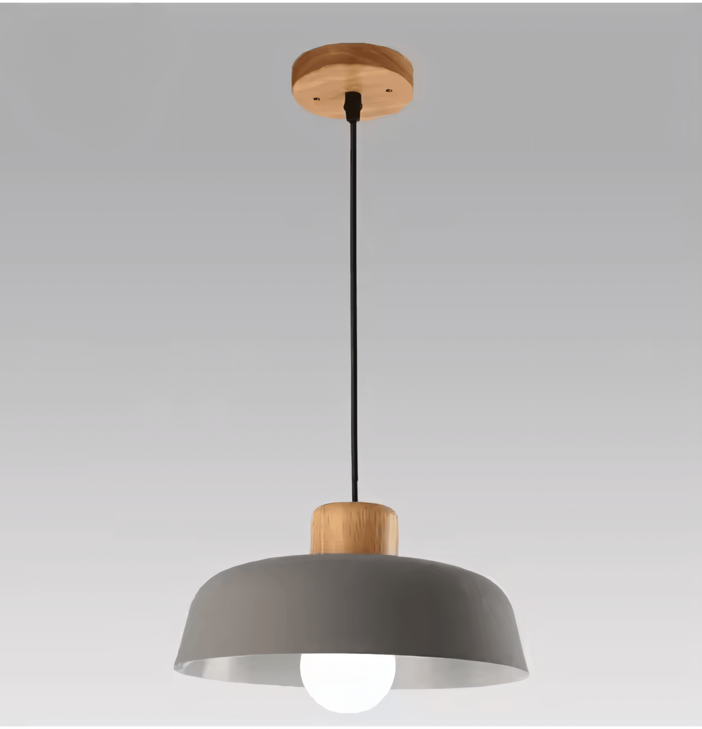 NordikaGlow – lampada a sospensione in metallo e legno di Luximode