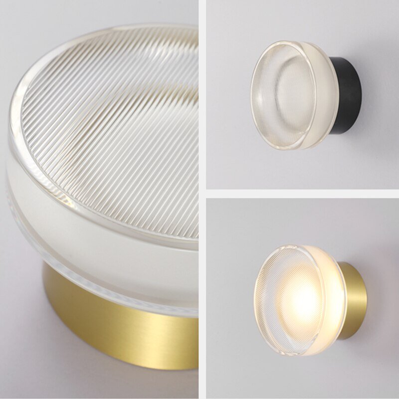 Applique da parete OrbShine con diffusore sferico