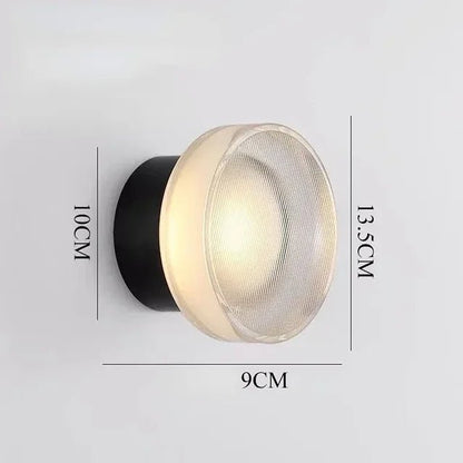 Applique da parete OrbShine con diffusore sferico