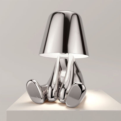 PetitePoser - lampada da tavolo creativa argento | Luximode
