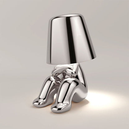 PetitePoser - lampada da tavolo creativa argento | Luximode