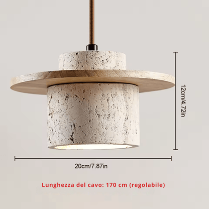 Schema della lunghezza del cavo regolabile (170 cm) della PietraLamp
