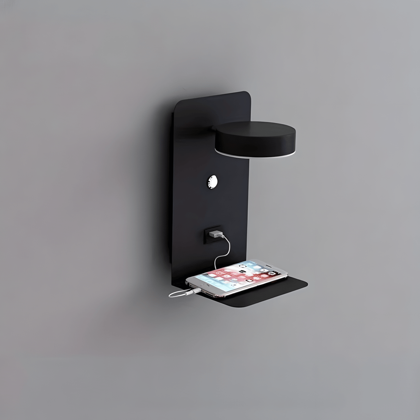 PureShine - Variante nera dell'applique a parete LED minimal | Luximode