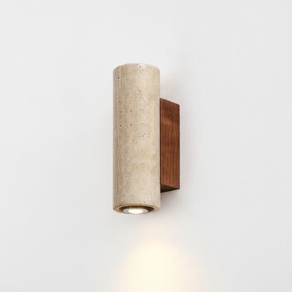 TerraLume - Applique in travertino, versione 16 cm | Luximode