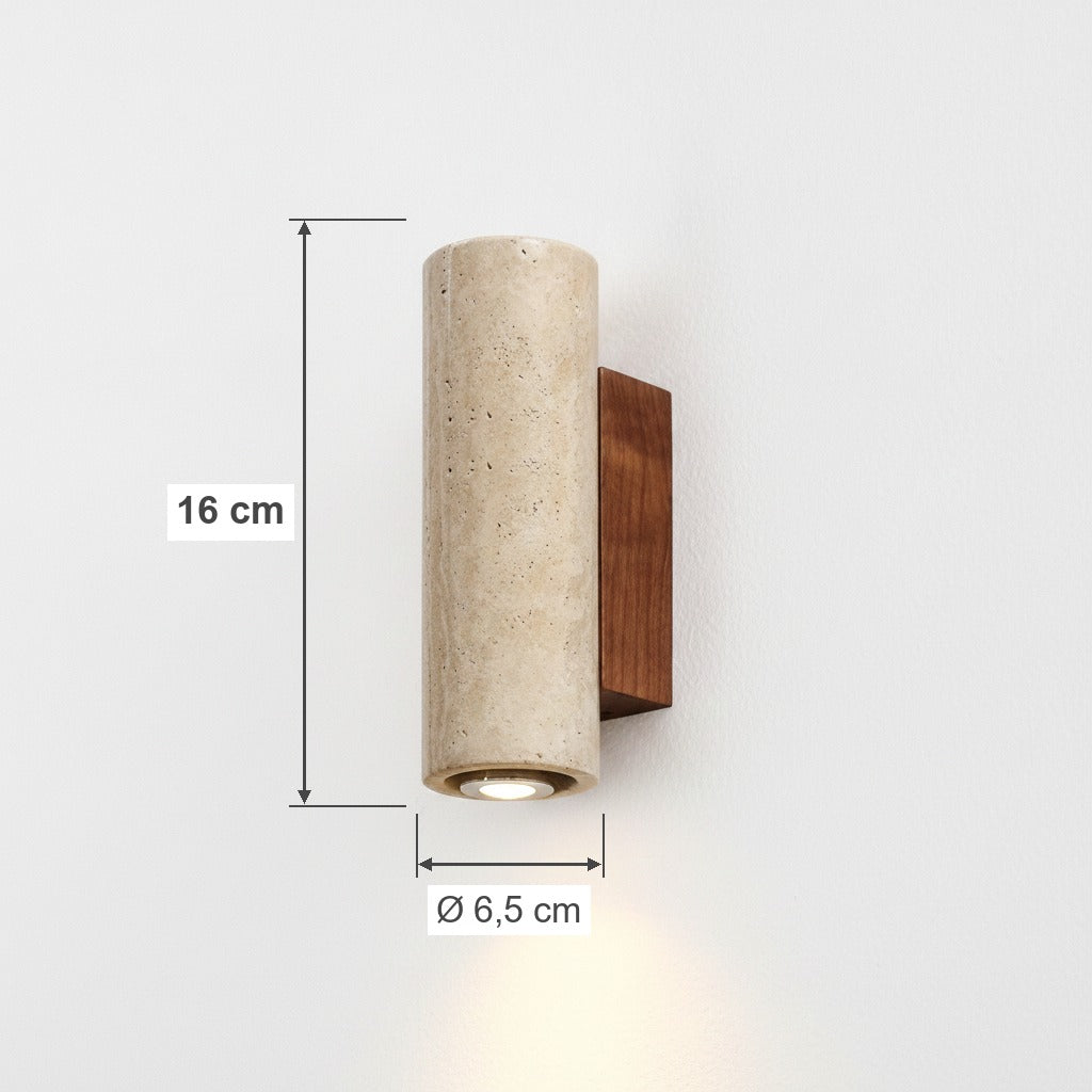TerraLume 16 cm - misure: altezza 16 cm, Ø 6,5 cm | Luximode