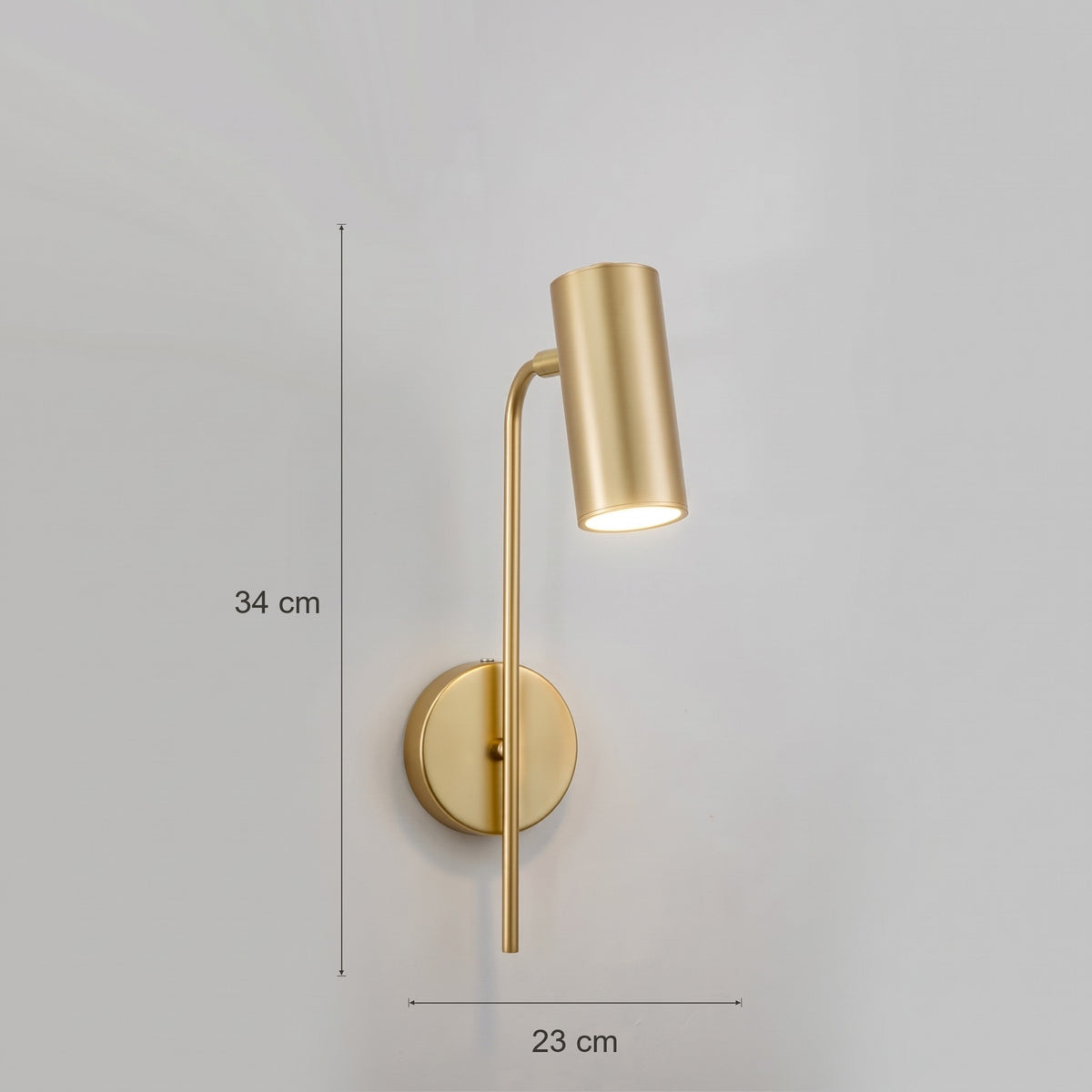 Dimensioni Todi: altezza 34 cm, sporgenza 23 cm