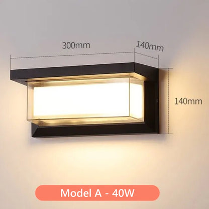Schema misure TwinSerene Modello A 40W: 300 x 140 x 140 mm