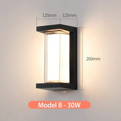 Schema misure TwinSerene Modello B 30W: 125 x 125 x 260 mm