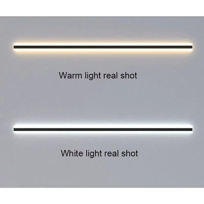 VistaBeam lampada da parete esterna impermeabile a barra LED: confronto tra la versione a luce calda e quella a luce bianca - Luximode