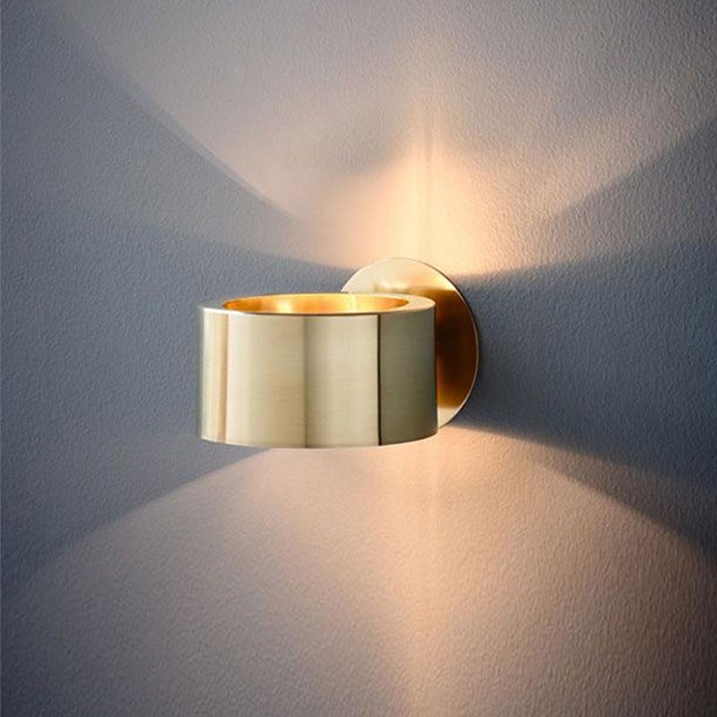 LightRing - Lampada da Parete in Ottone Spazzolato