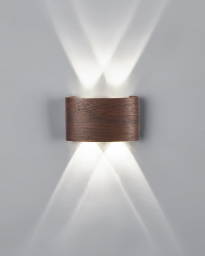 RadiantWood - Lampada da Parete in Legno