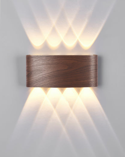 RadiantWood - Lampada da Parete in Legno